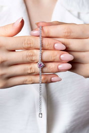 Heliophilia Silver Pulsera de Metal Rosa